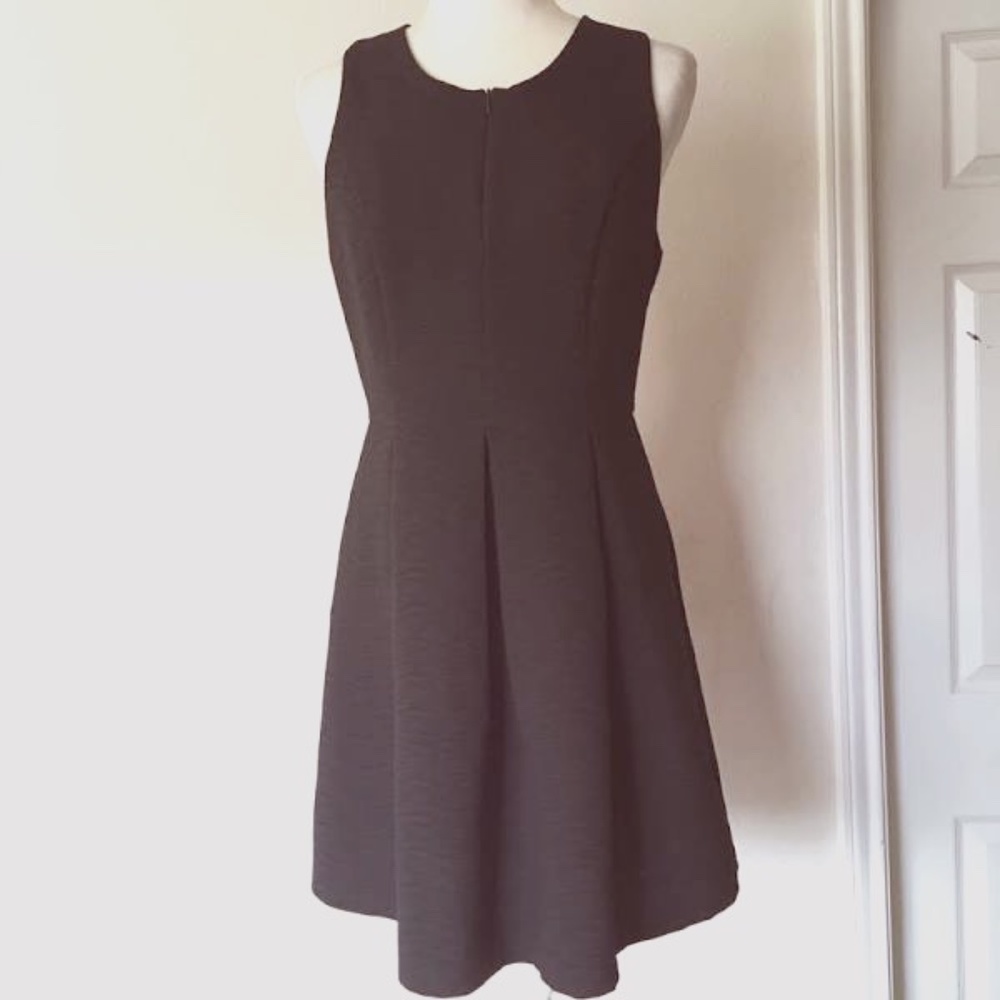 Navy fit & flare dress